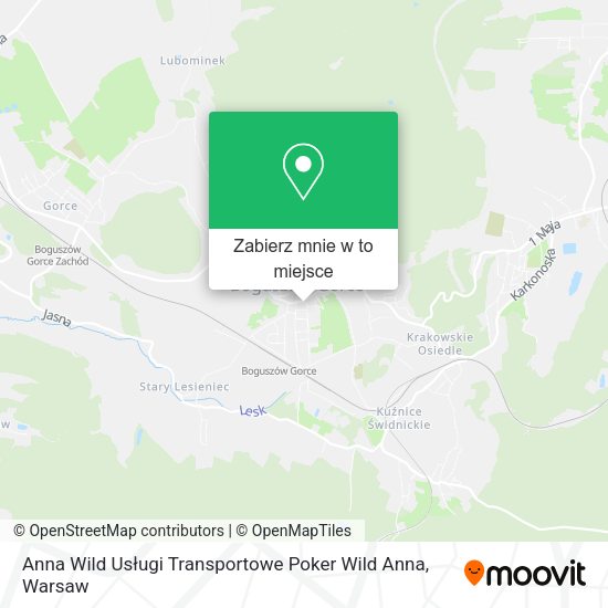 Mapa Anna Wild Usługi Transportowe Poker Wild Anna