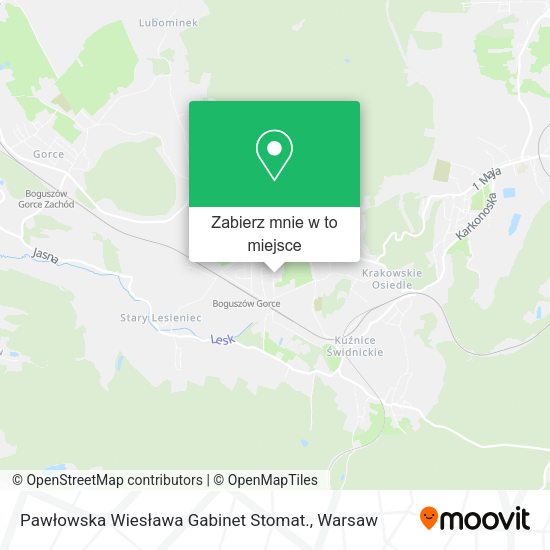 Mapa Pawłowska Wiesława Gabinet Stomat.