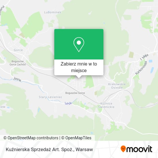 Mapa Kuźnierska Sprzedaż Art. Spoż.