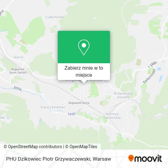 Mapa PHU Dzikowiec Piotr Grzywaczewski