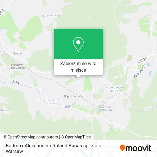 Mapa Budmax Aleksander i Roland Banaś sp. z o.o.