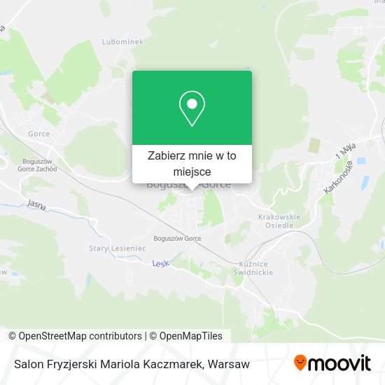 Mapa Salon Fryzjerski Mariola Kaczmarek