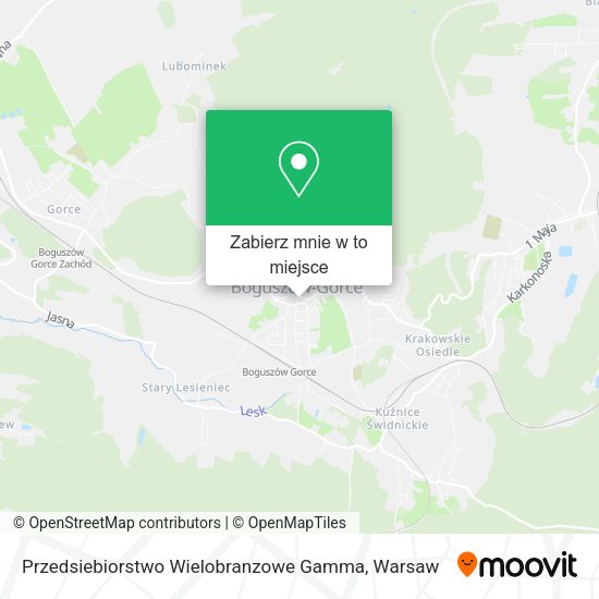 Mapa Przedsiebiorstwo Wielobranzowe Gamma