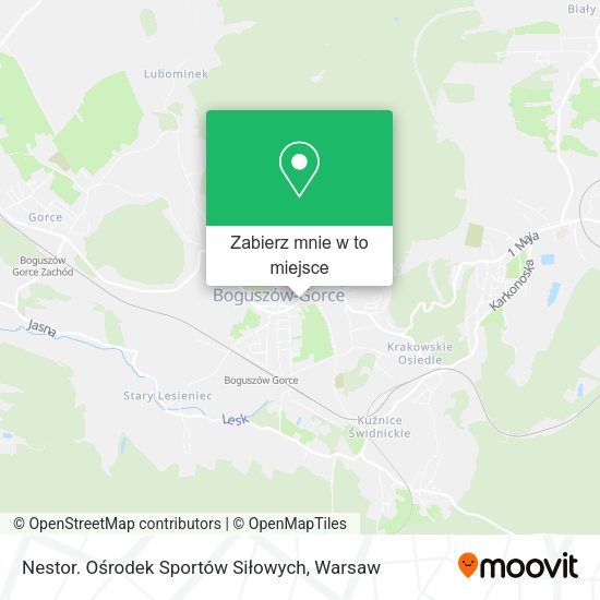 Mapa Nestor. Ośrodek Sportów Siłowych