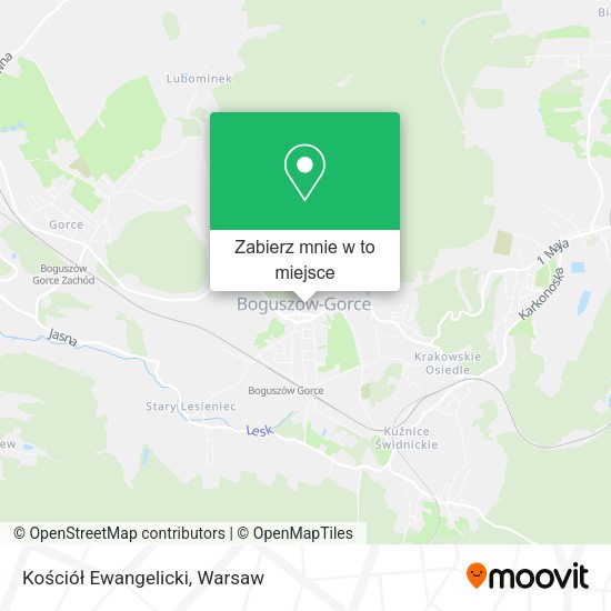 Mapa Kościół Ewangelicki