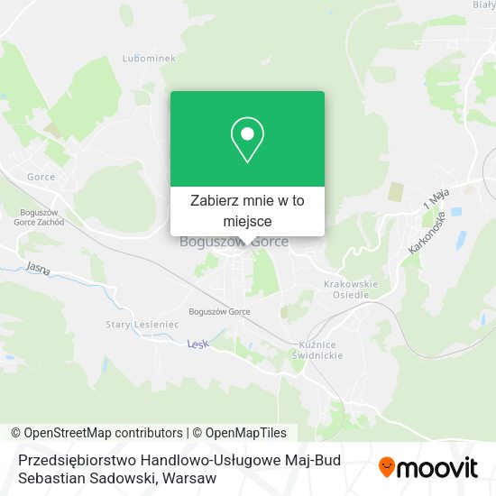 Mapa Przedsiębiorstwo Handlowo-Usługowe Maj-Bud Sebastian Sadowski