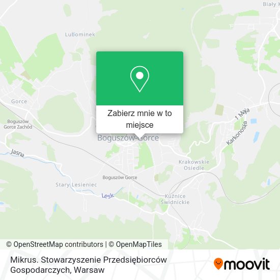 Mapa Mikrus. Stowarzyszenie Przedsiębiorców Gospodarczych