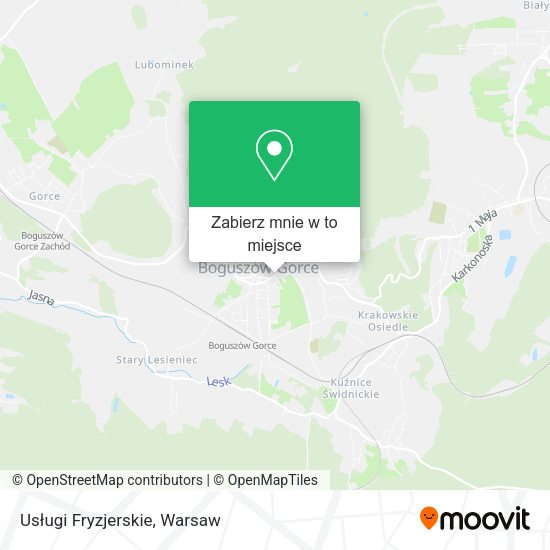 Mapa Usługi Fryzjerskie