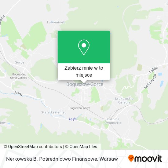 Mapa Nerkowska B. Pośrednictwo Finansowe