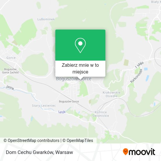 Mapa Dom Cechu Gwarków