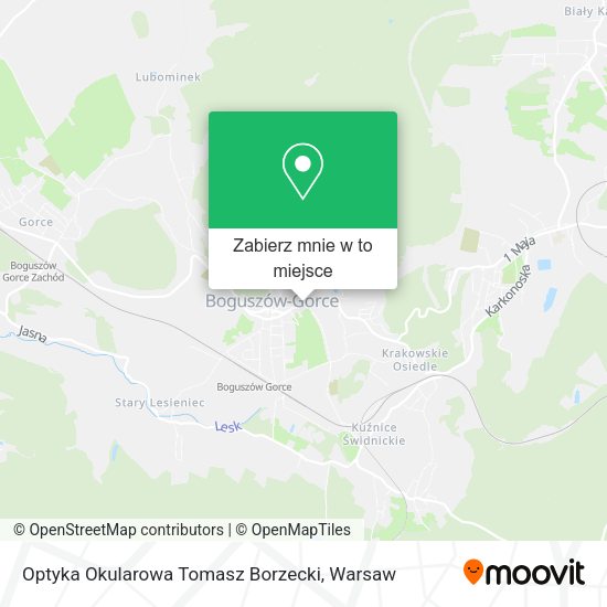 Mapa Optyka Okularowa Tomasz Borzecki