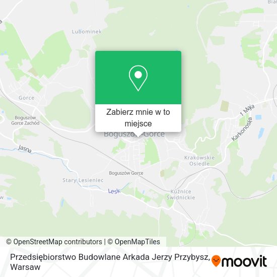 Mapa Przedsiębiorstwo Budowlane Arkada Jerzy Przybysz