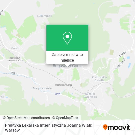 Mapa Praktyka Lekarska Internistyczna Joanna Wiatr