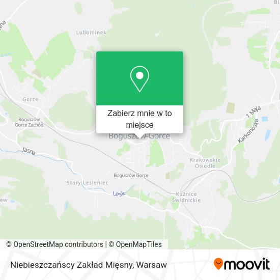 Mapa Niebieszczańscy Zakład Mięsny