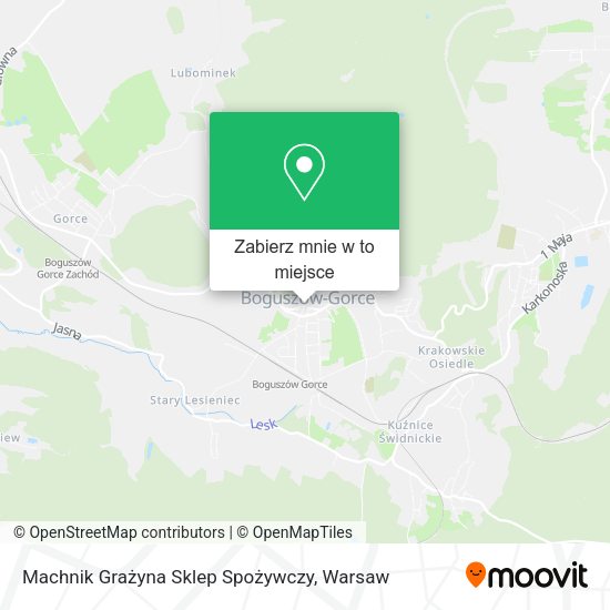 Mapa Machnik Grażyna Sklep Spożywczy