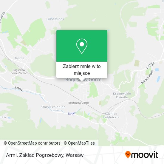 Mapa Armi. Zakład Pogrzebowy