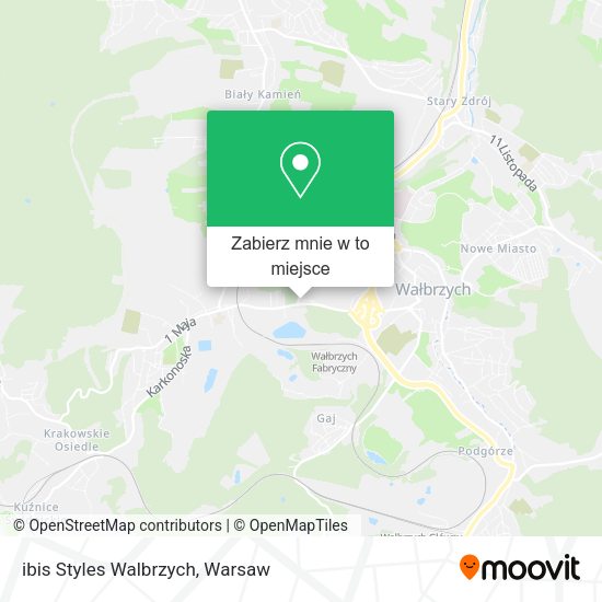 Mapa ibis Styles Walbrzych