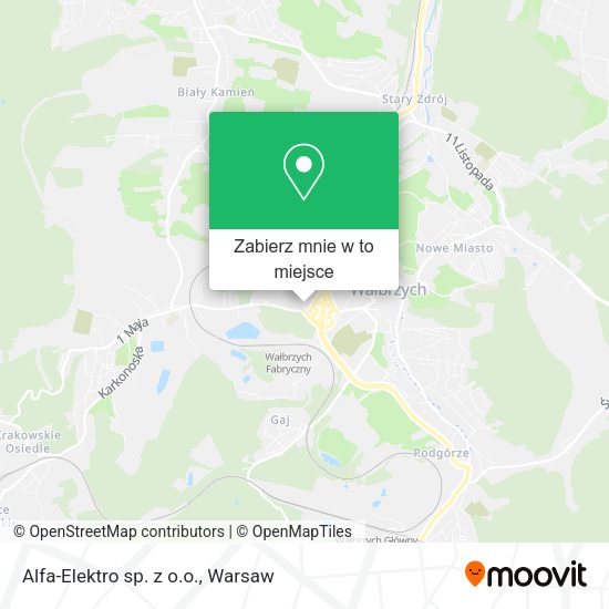 Mapa Alfa-Elektro sp. z o.o.