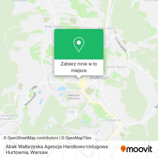 Mapa Abak Wałbrzyska Agencja Handlowo-Usługowa Hurtownia