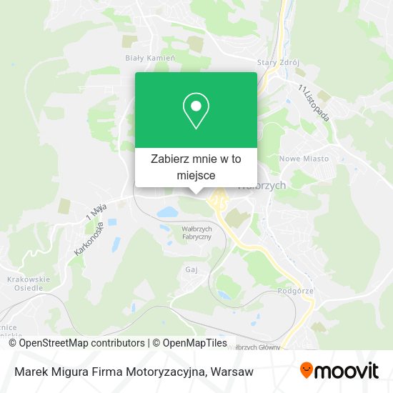 Mapa Marek Migura Firma Motoryzacyjna