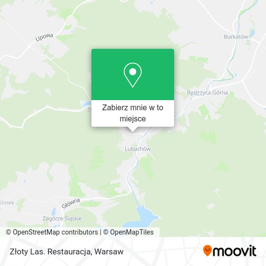 Mapa Złoty Las. Restauracja