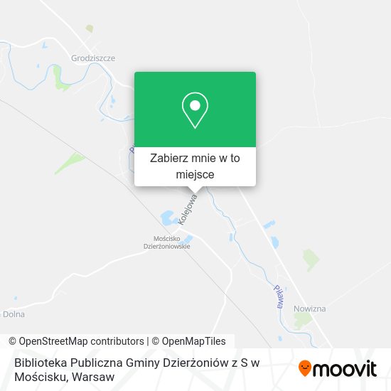 Mapa Biblioteka Publiczna Gminy Dzierżoniów z S w Mościsku