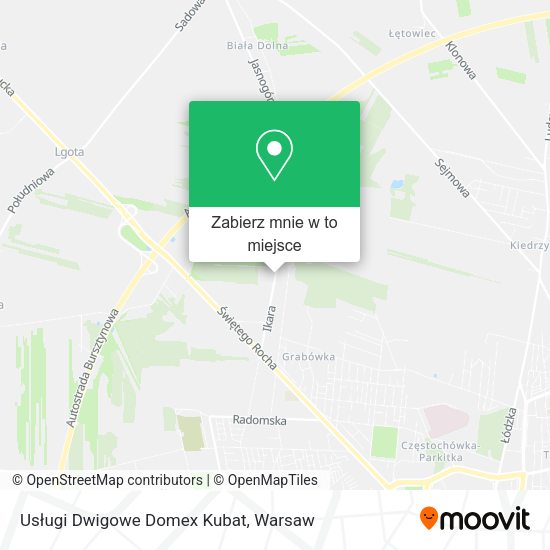 Mapa Usługi Dwigowe Domex Kubat