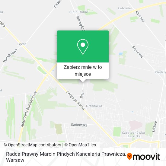 Mapa Radca Prawny Marcin Pindych Kancelaria Prawnicza