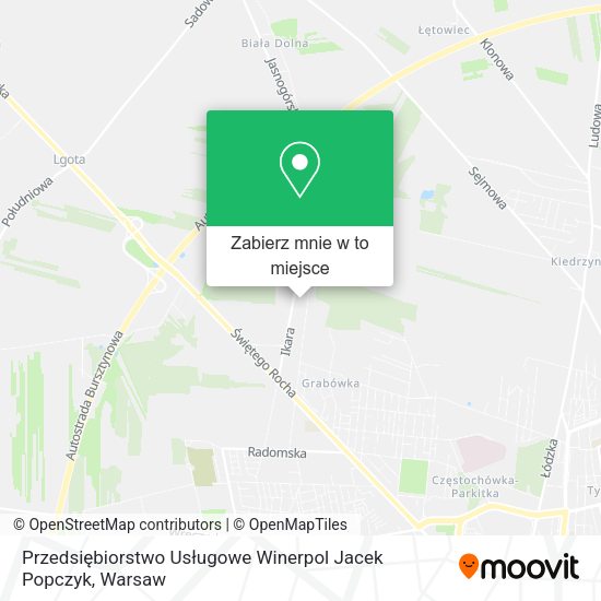 Mapa Przedsiębiorstwo Usługowe Winerpol Jacek Popczyk