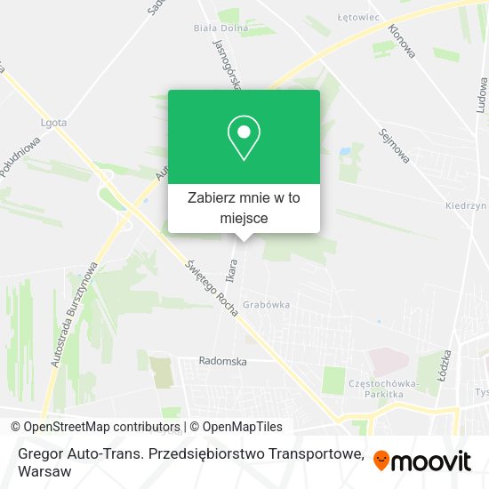 Mapa Gregor Auto-Trans. Przedsiębiorstwo Transportowe