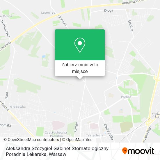 Mapa Aleksandra Szczygieł Gabinet Stomatologiczny Poradnia Lekarska