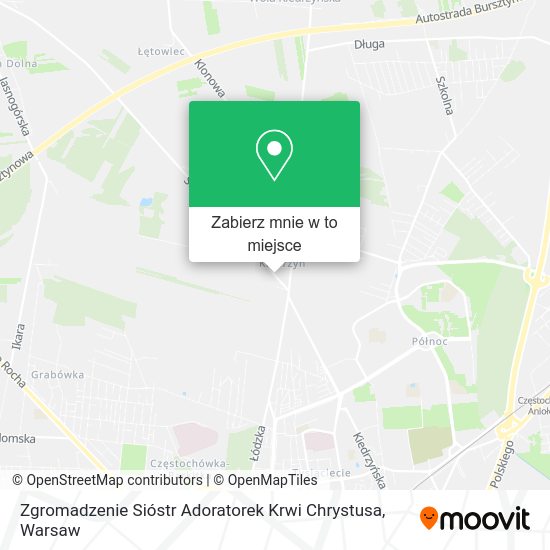 Mapa Zgromadzenie Sióstr Adoratorek Krwi Chrystusa