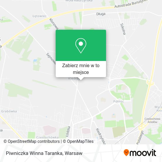 Mapa Piwniczka Winna Taranka