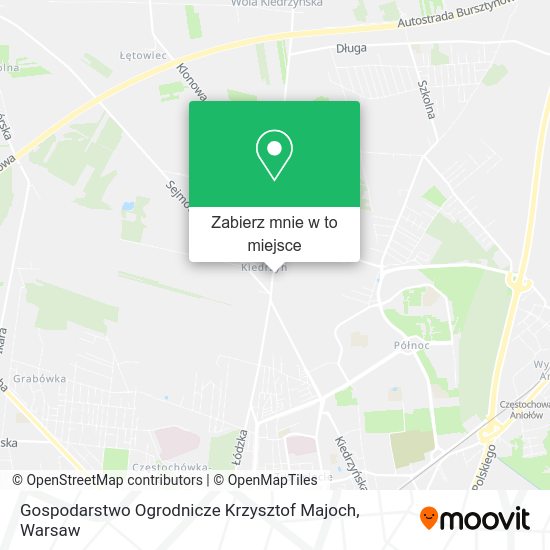 Mapa Gospodarstwo Ogrodnicze Krzysztof Majoch