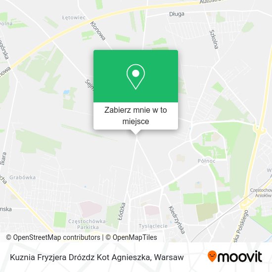 Mapa Kuznia Fryzjera Drózdz Kot Agnieszka