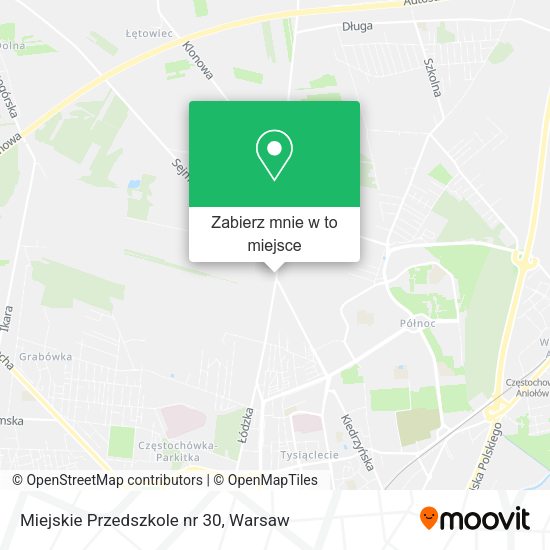 Mapa Miejskie Przedszkole nr 30