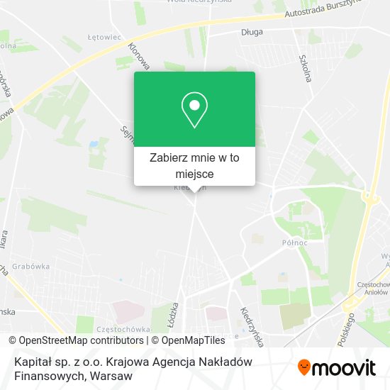 Mapa Kapitał sp. z o.o. Krajowa Agencja Nakładów Finansowych