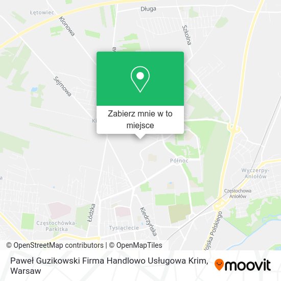 Mapa Paweł Guzikowski Firma Handlowo Usługowa Krim