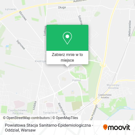 Mapa Powiatowa Stacja Sanitarno-Epidemiologiczna - Oddział