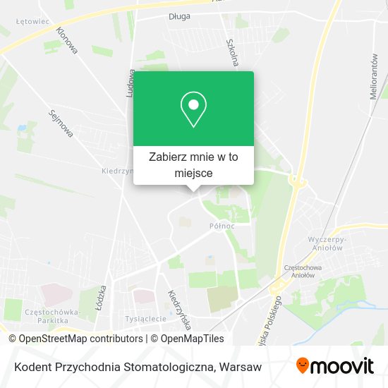 Mapa Kodent Przychodnia Stomatologiczna