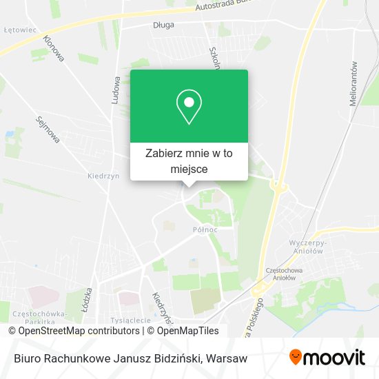 Mapa Biuro Rachunkowe Janusz Bidziński