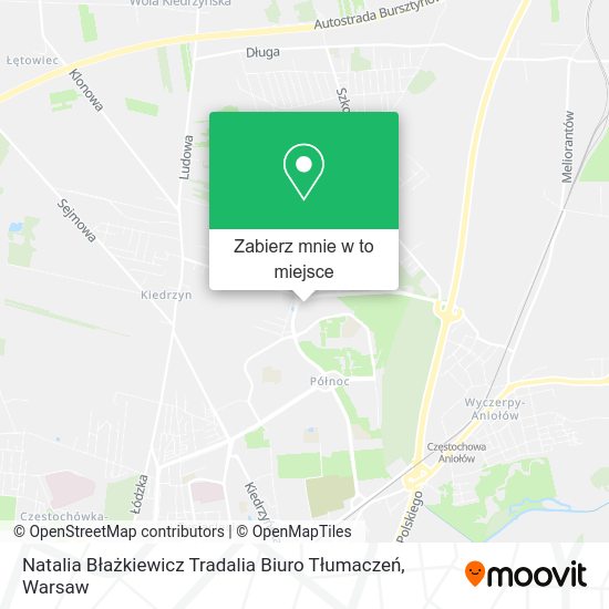 Mapa Natalia Błażkiewicz Tradalia Biuro Tłumaczeń