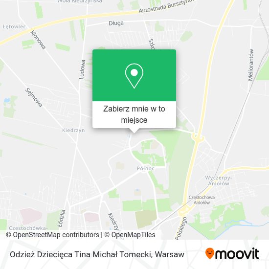 Mapa Odzież Dziecięca Tina Michał Tomecki