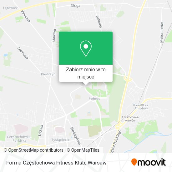 Mapa Forma Częstochowa Fitness Klub