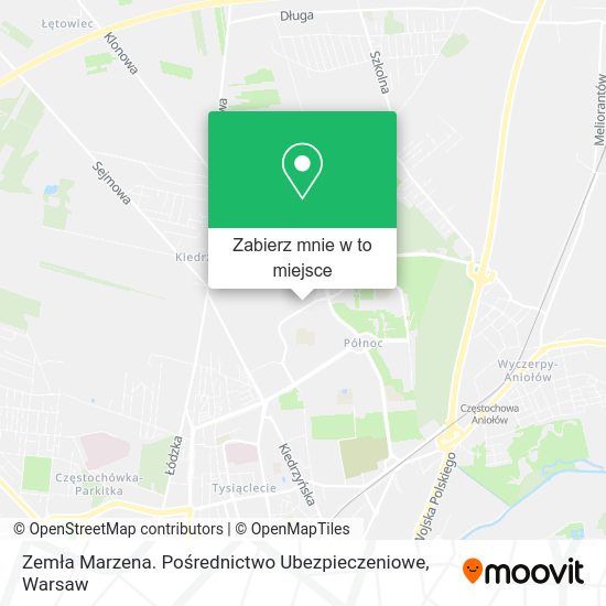 Mapa Zemła Marzena. Pośrednictwo Ubezpieczeniowe