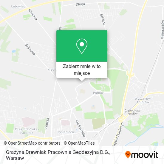 Mapa Grażyna Drewniak Pracownia Geodezyjna D.G.