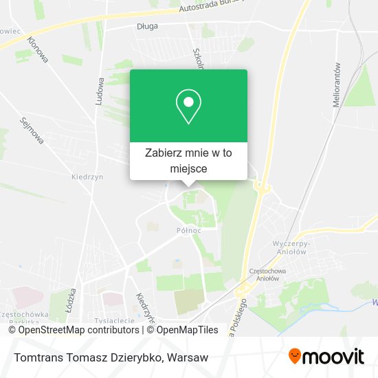 Mapa Tomtrans Tomasz Dzierybko