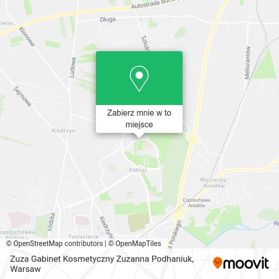 Mapa Zuza Gabinet Kosmetyczny Zuzanna Podhaniuk