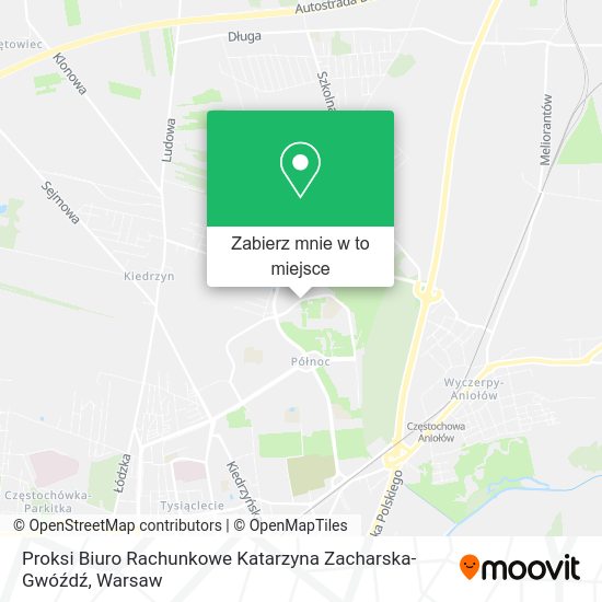 Mapa Proksi Biuro Rachunkowe Katarzyna Zacharska-Gwóźdź