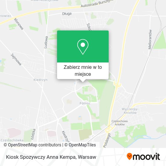 Mapa Kiosk Spozywczy Anna Kempa